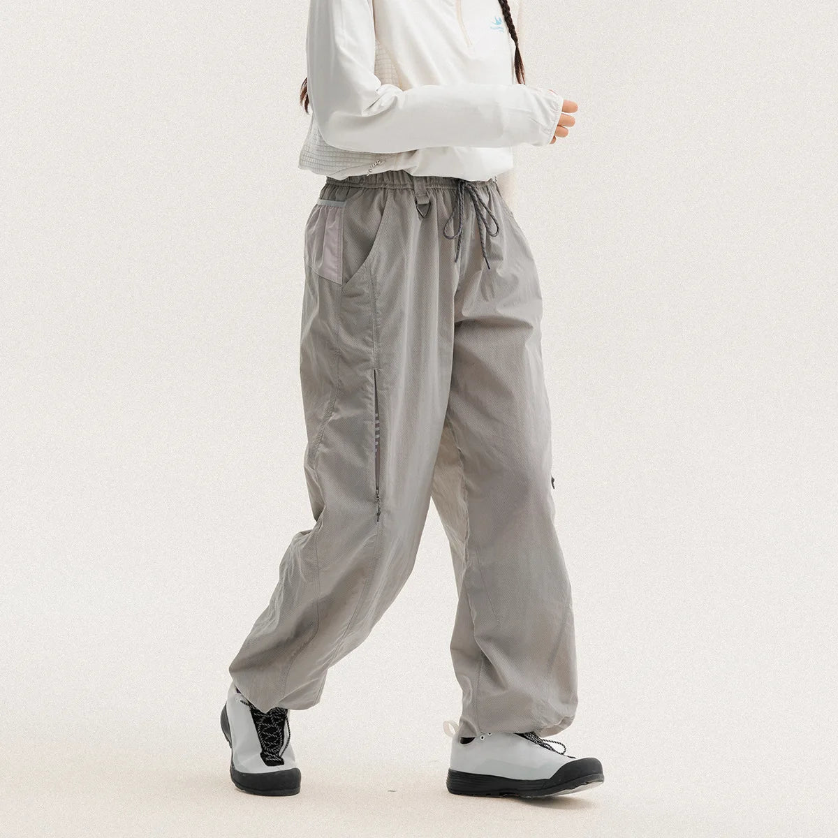 Outdoor Sports Casual Track Pants Men Women Lightweight Hiking Breathable Waterproof Quick Dry Loose Techwear Cargo Pant Trouser