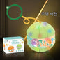 Kids Jumping Ball Glowing Elastic Ball with Foot Ring Elastic Jump Rope Sports Exercise Equipment Boys Girls Play Fitness Toy