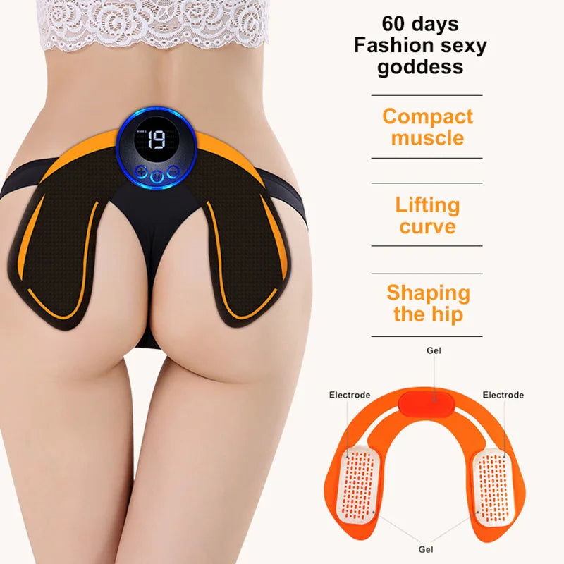 EMS Muscle Stimulator Abs Trainer Muscle Toner USB Rechargable Electric Massager Leg Arm Belly Weight Loss Fitness Workout Unise