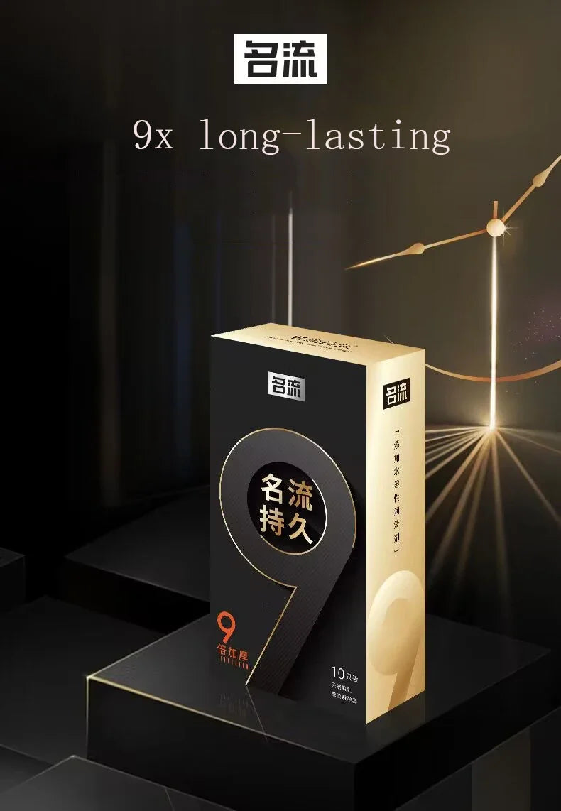 10pcs 9x PERSONAGE Extra Thick Ejaculation Dotted Condoms Physical Delay Smooth Lubrication Intimate Sex Toys Adult Goods