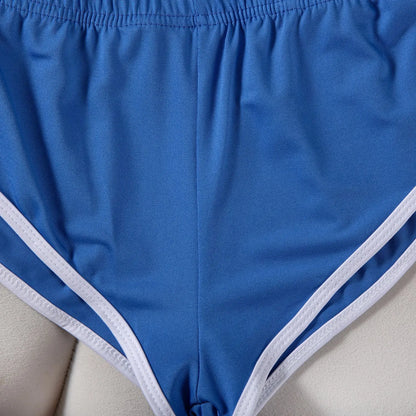 Sexy Running Elastic Sport Shorts Men's Summer Shorts Hot Pants Bar Nine Points Slim Fit Cotton Milk Silk Men's Fashion