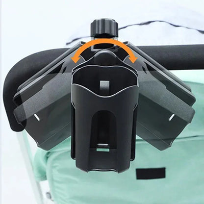 Baby Stroller Water Cup Holder with Mobile Phone Holderbottle 360 Degree Rotation Carbicycle Universal Water Bottle Holder