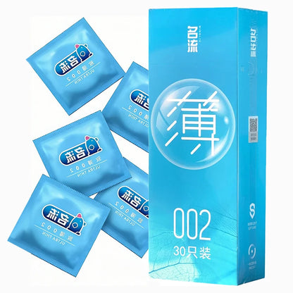 Ultra Thin Condoms Ribbed and Dotted Mixed Pack 24pcs/30pcs Latex Sex Protection Strong Safe  Pleasure Textured Surface for Men