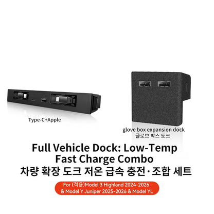 YZ For Tesla Model 3/YYL Juniper Highland 2026 45W Central Control Fast Charging Expansion Dock Car Intelligent Adapter Splitter