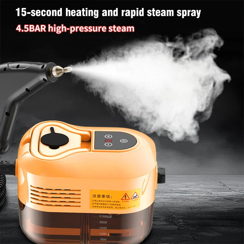 2500W High Pressure High Temperature Household Steam Cleaner For Air Conditioner Kitchen Car Furniture Handheld Steam Cleaner