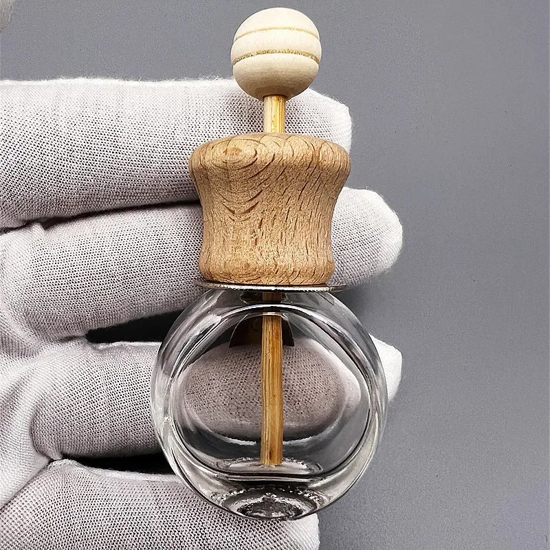 1 Pack Air Freshener Car Perfume Clip Essential Oil Diffuser Vent Empty Glass Bottle Decoration Aromatherapy Glass Bottle