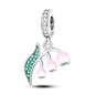 Original 925 Sterling Silver Charm Beads Clover Sunflower Tulip Carnation Pendant For Women Jewelry Fashion Gift