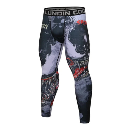 New Men Sports Jiu Jitsu BJJ Suit Gym Fitness Compression Clothes Running Jogging Sport Wear Exercise Workout Rashguard Tights