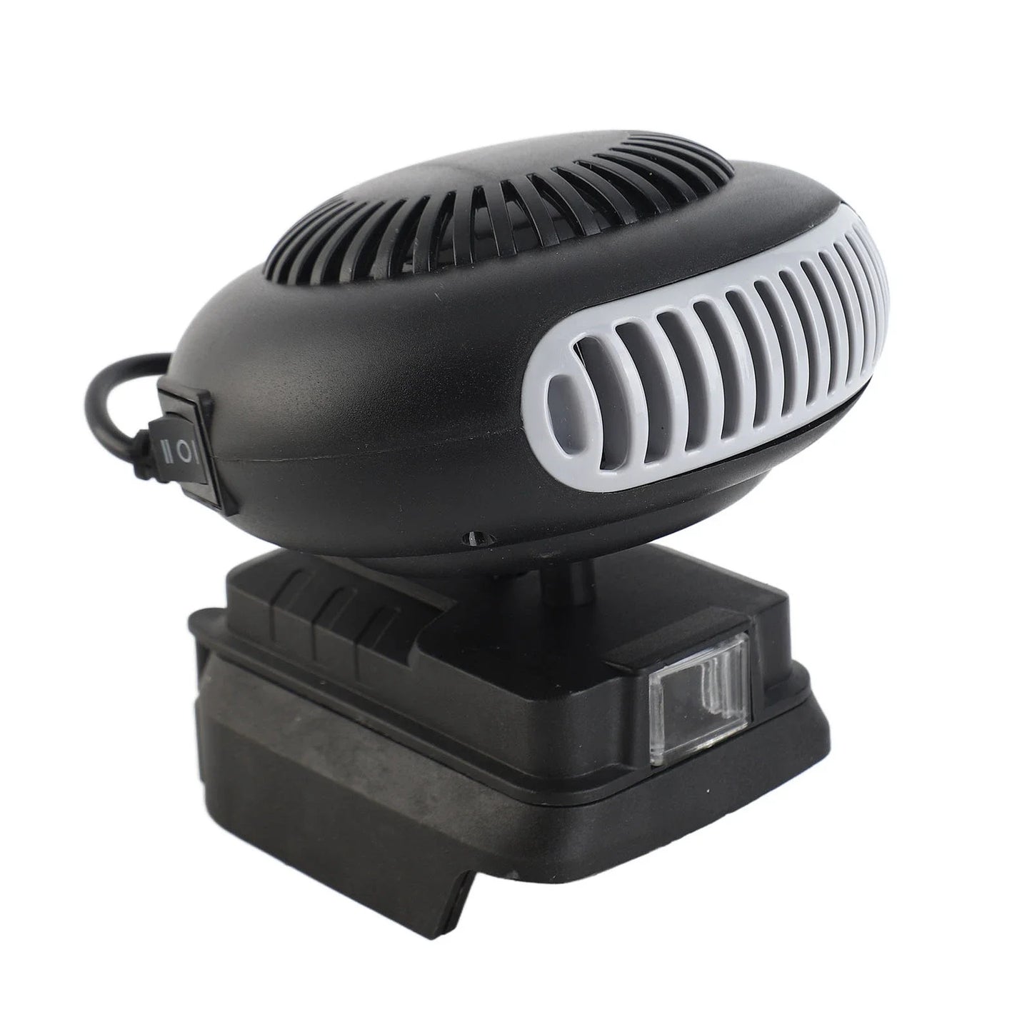 Electric Heater Fan Electric Portable 2 Gear  Space Heater 18V Battery Powered 170W for Workshop