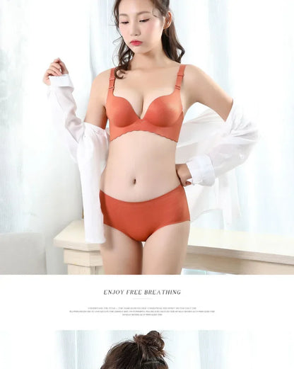 Extreme Push-Up Bra 8cm Thick Pads for Small Bust, Wireless Double Cup Lift, Soft Comfort Fabric, Adjustable Deep V Bras