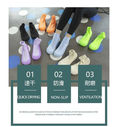 Woman Anti-slip Yoga Fitness Socks Shoes Children Kids Teen Girls Luminous Sport Socks Breathable Cotton Non-slip Jelly Shoes