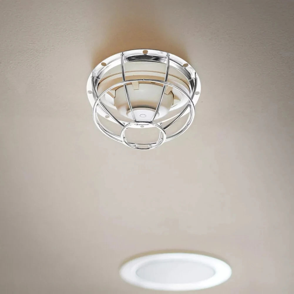 1/2pcs Iron Smoke Detector Protective Cover Sprinkler Cage Bracket Fire Covers Home Bathroom Kitchen Accessories Protect Parts