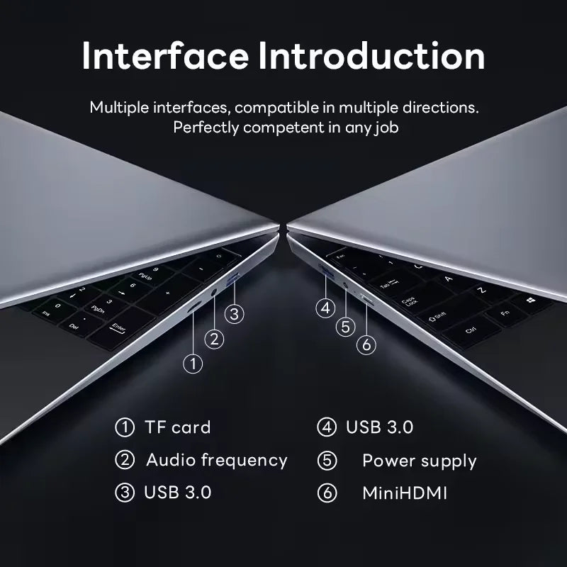 NEW Core I9-10980HK Laptop 16GB RAM 1/2TB SSD Portable Laptops 14.1-inch Windows 11 Pro Notebook Computer Office Gaming