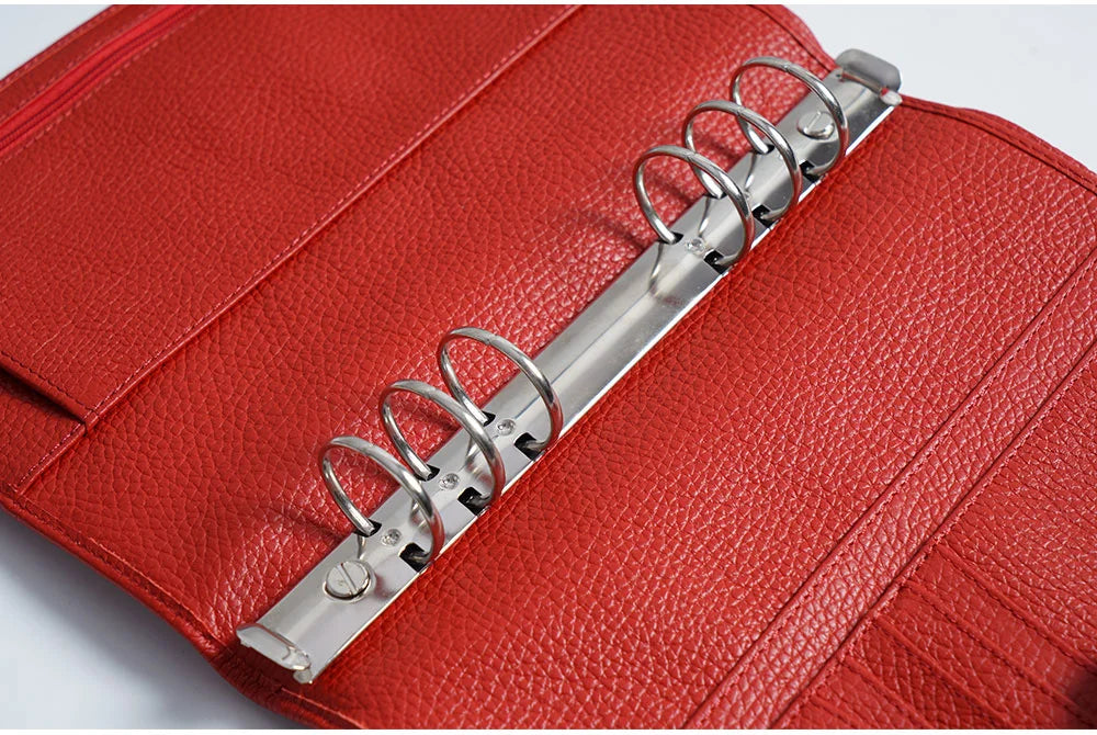 Metal Spiral Rings Binder Clip With 2 Pairs of Screw For Diary Notebook Planner A7 Binder Clip File Folder