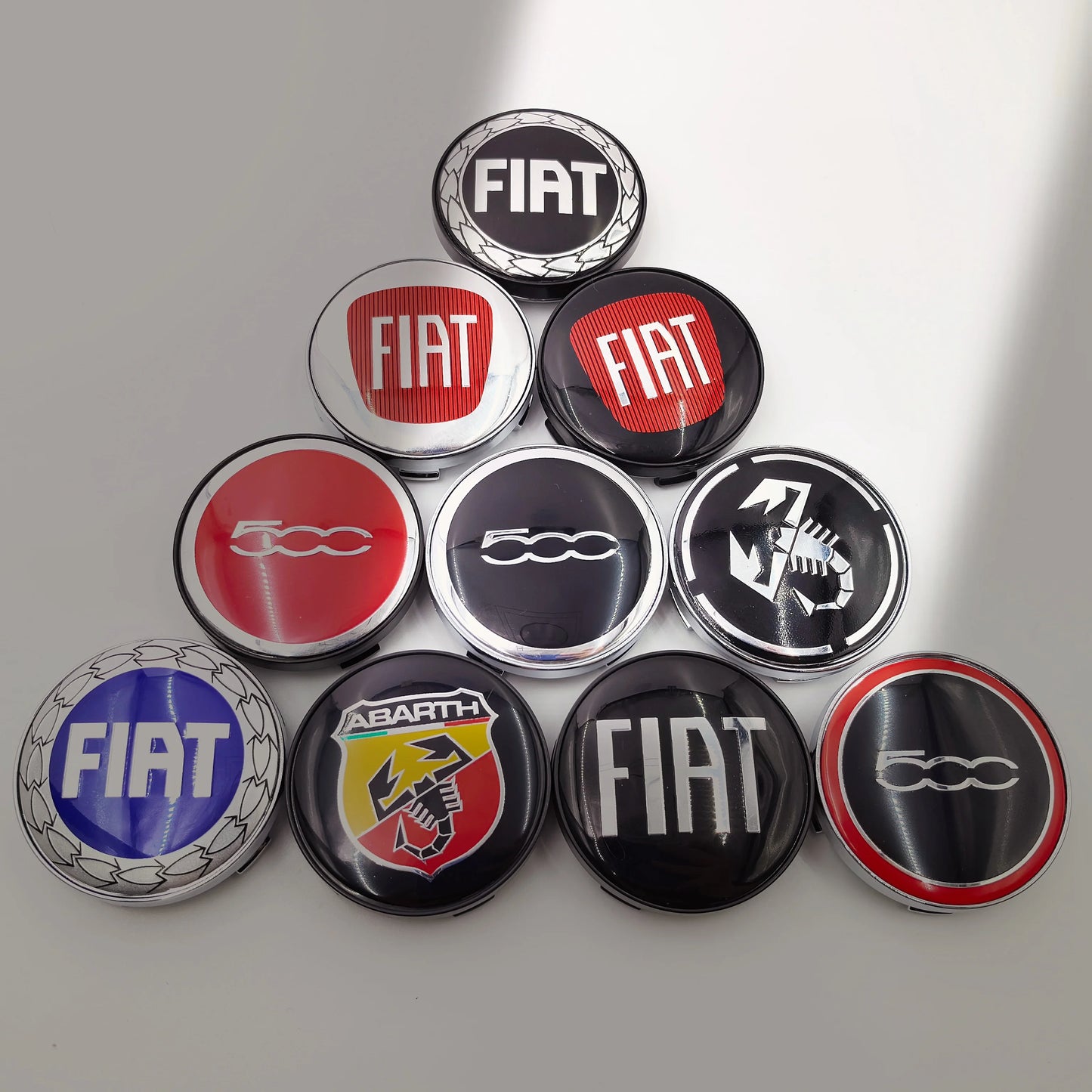 4pcs Fiat 500 Abarth Lancia Car Wheel Center Hub Cap Car Wheel Center Caps Hubcap Cover 60mm