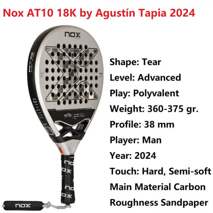 Nox 3D Carbon Fiber Power Racket, Stereo Structure Rebuild Tennis Hit Experience, Immersive Advanced Court, Tech Enabled 2023-26
