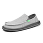 2025 New Spring Handmade Canvas Casual Men Shoes Design Fashion Sneakers Man Loafers Breathable Low Top Flat Shoes Soft Driving