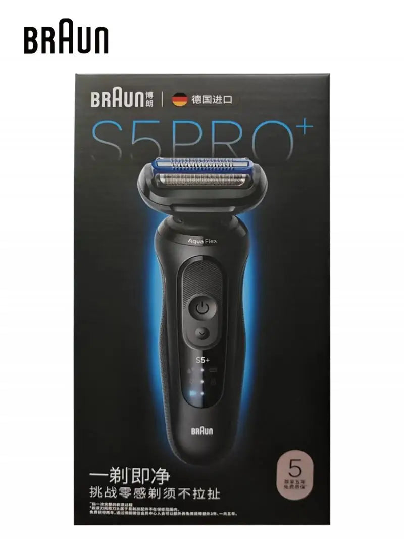 Braun Electric Shaver Series S5 Pro+ Reciprocating Electric Shaver Men Razors Ipx7 Waterproof Beard Trimmer Wet and Dry Dual