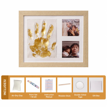 Hot Sale DIY Pet Paw Print Memorial Kit With Clay Mold Photo Frame Exquisite Gift Box for Dog Cat Loss Keepsake Creative Lovers