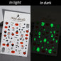 1sheet 5D Halloween Nail Stickers Pink/Green/Black Cartoon Pattern Nail Art Slider DIY For Sweet Cool Girl Cute Nail Decoration