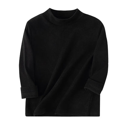 1/3/4 Pcs Children's Mid-collar Bottoming Shirt in Autumn And Winter Solid Color Joker Girls' Long sleeve T-shirt Boys' Casual S