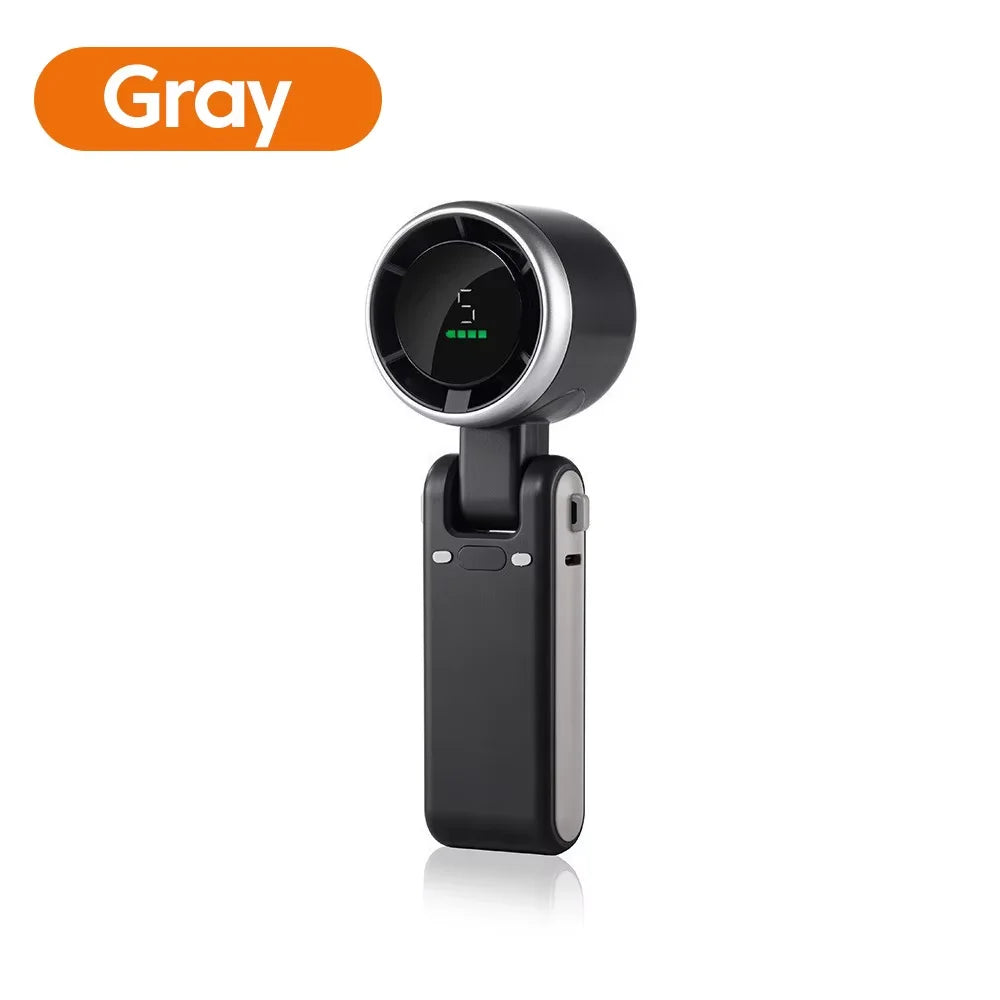 HOMEFISH 3 in 1 Mini Travel Fan 5 Speed  Rechargeable Lithium USB Charging Portable Fan