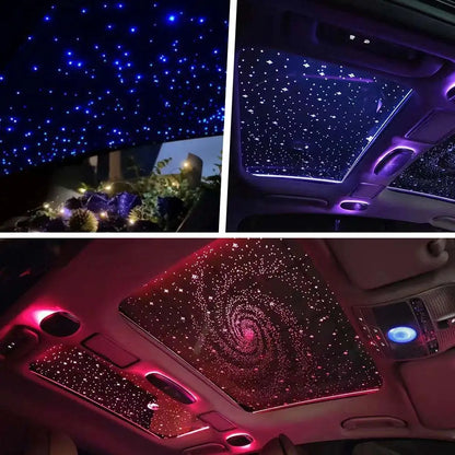 RGBW 1/2/4 split machine Car Roof Star Light APP Control Fiber Optic Star Ceiling Light Starry Sky ceiling for Car Home