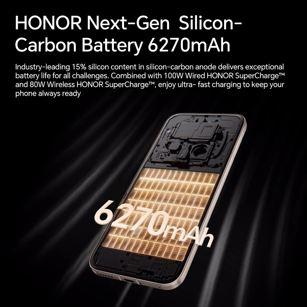 HONOR Magic 8 Pro 5G EU Version Smartphone Snapdragon 8 Elite Gen 5 200MP AIMAGE 6270mAh 100W 6.71''OLED NFC ESIM Honor