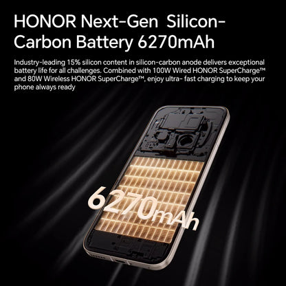 HONOR Magic 8 Pro 5G EU Version Smartphone Snapdragon 8 Elite Gen 5 200MP AIMAGE 6270mAh 100W 6.71''OLED NFC ESIM Honor