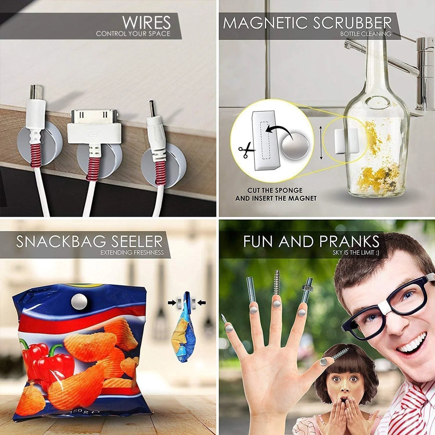 50/100/200 Piece Super Powerful Magnets Strong Disc Magnets for Fridge, DIY, Building, Scientific, Craft, Education