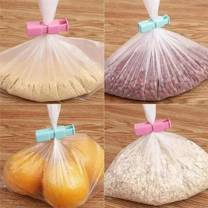 12 PCS Reusable Bread Bag Clips Fresh Food Seal Plastic Spring Clip Snack Storage for Home Kitchen