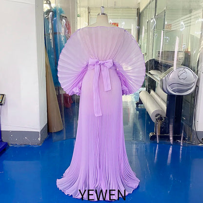 Fashion Organza Pleated Maternity Dress for PhotoShoot Pregnancy White Dress Plus Size Photography and Maternity Dresses YEWEN