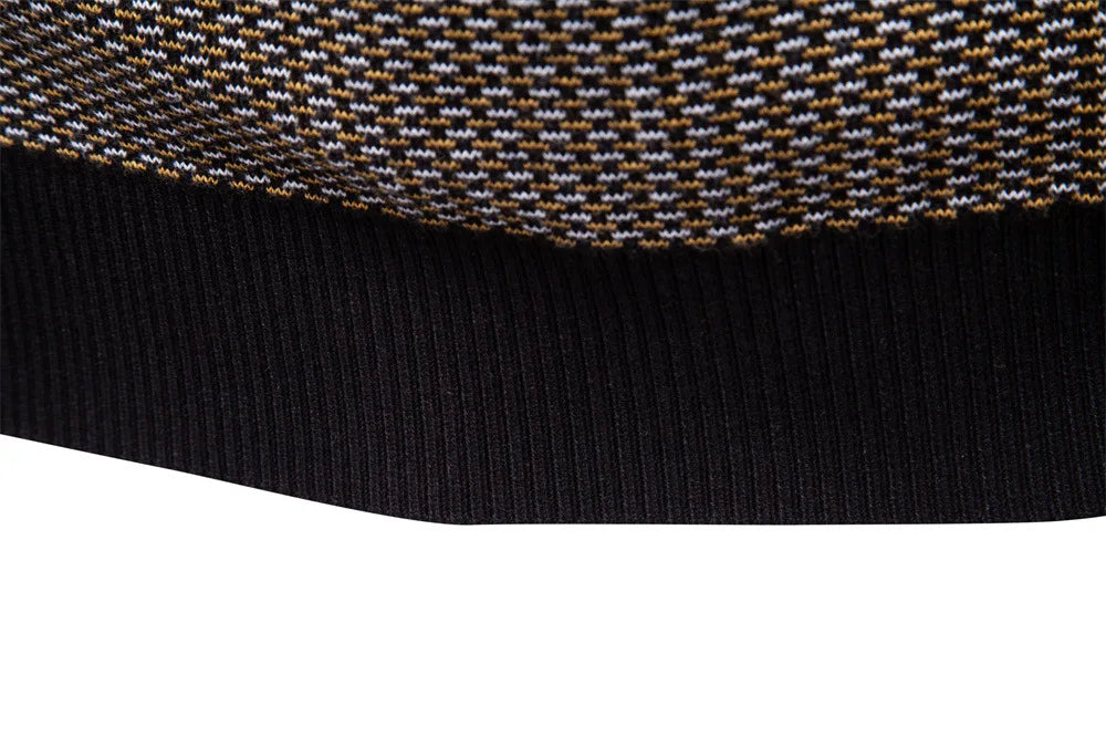 European New Fashion Autumn Winter Men's Thicken Casual Trendy Half Zipper Knitted Pullovers Male Simple Wool Sweaters Clothes