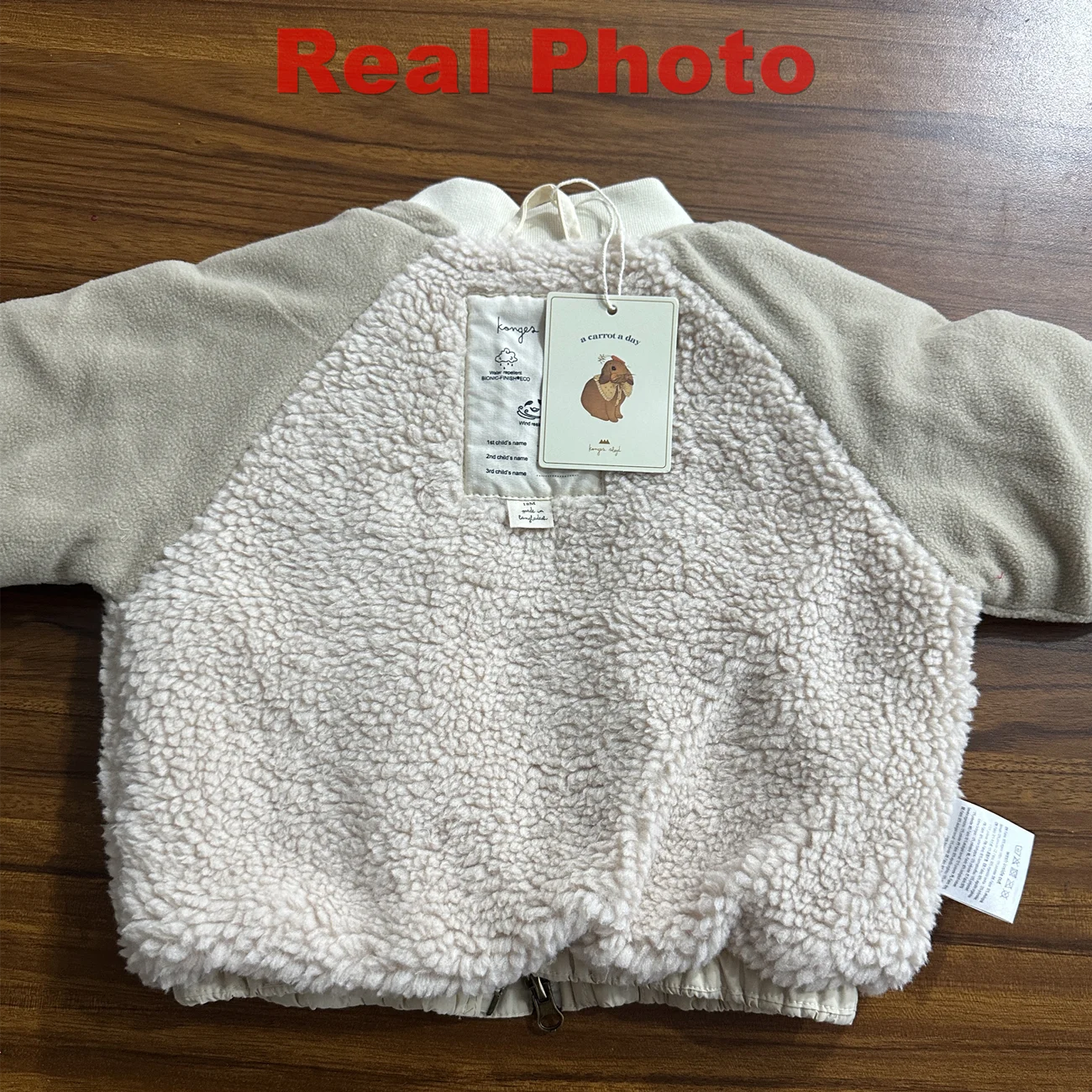 2025 KS Brand Winter Baby Boys Lambswool Jackets Vest Kids Clothes Girls Cherry Jackets Outerwear Coats Flight Suit Jackets 1-9Y