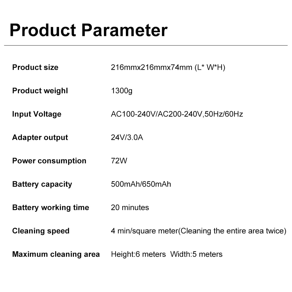PuRuiKai Robot Window Cleaner,Dual Water Spray,With APP Control,High Vacuum Suction,Laser Sensor, Home Wall Glass Cleaning Robot