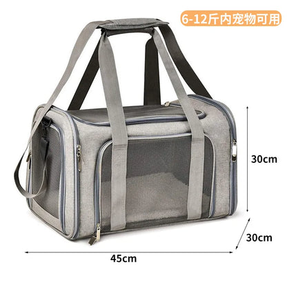 Large Capacity Mesh Breathable Pet Bag Outdoor Portable Cat Backpack Breathable Mesh Pet Travel Carrier Cats Daily Outdoor Use