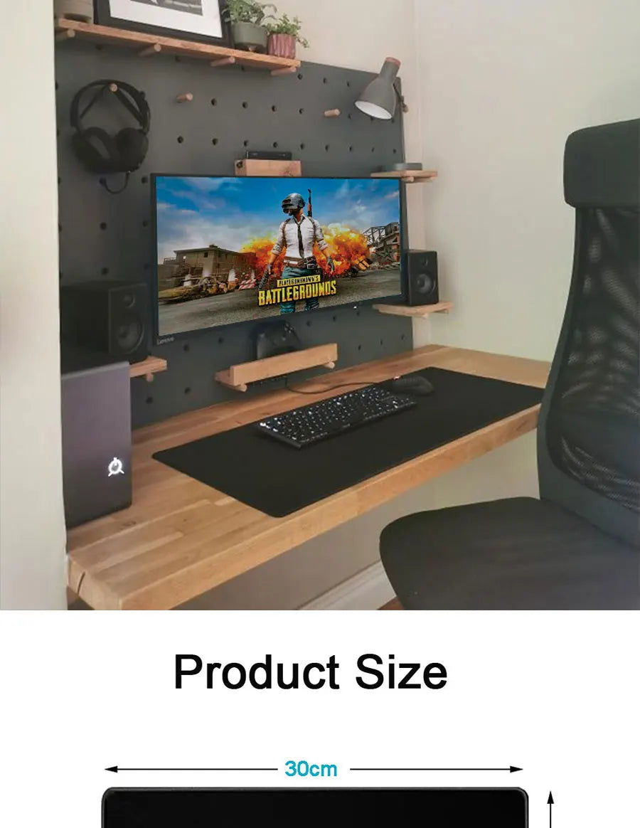 Gaming Large Mousepad Anti-slip Rubber Mouse Mat Computer Gamer Desk Mat Stitched Edge Large Gaming Mousepad for CS GO LOL Dota