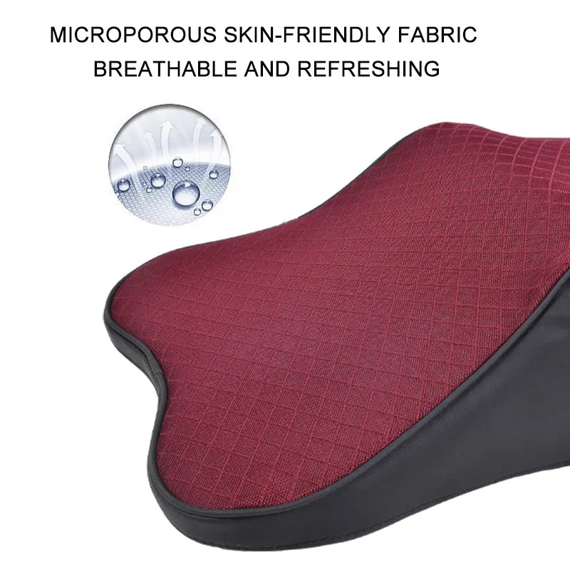 Car Neck Pillow Adjustable Head Restraint 3D Memory Foam Auto Headrest Travel Pillow Neck Support Holder Seat Covers Car Styling