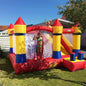 KF Bounce House with Slide Commercial Bouncy Castle for Age 8-12 Inflatable Bounce House with Blower for Outdoor Party