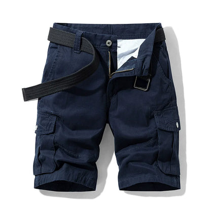 2026 Summer Cargo Short Men Fashion Casual Shorts Mens Military Cargo Pocket Pants Cotton Male Tactical Shorts No Belt Plus Size