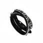 New Punk Dark PU Bracelet For Women Men Hip Hop Rock Chain Multi Layered Bracelet Trend Retro Gothic Jewelry Dancer Accessories