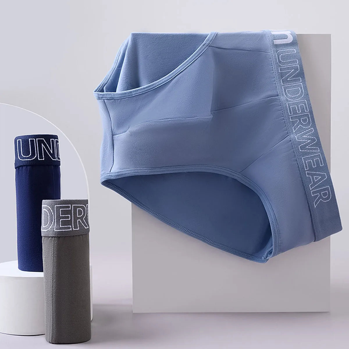 3 Pcs/Lot Men's Letter Briefs Underwear Comfortable Panties Shorts Sexy Gifts for Man Underpants