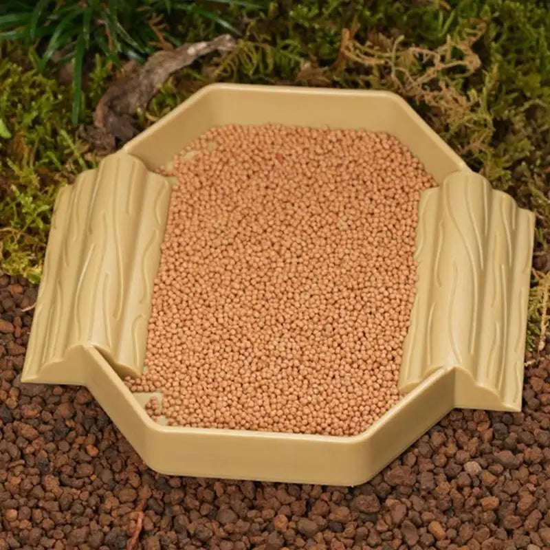 QX2E Small Plastic Turtles Bathing Pool Multifunctional Design Water Basin For Baby Reptiles Easy Cleaning And Portable Use