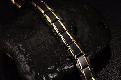 Hot Sale Luxury Fashion Health Energy Bracelet Men Stainless Steel Bio Magnetic Anti-fatigue Anti-radiation Bracelets Jewelry