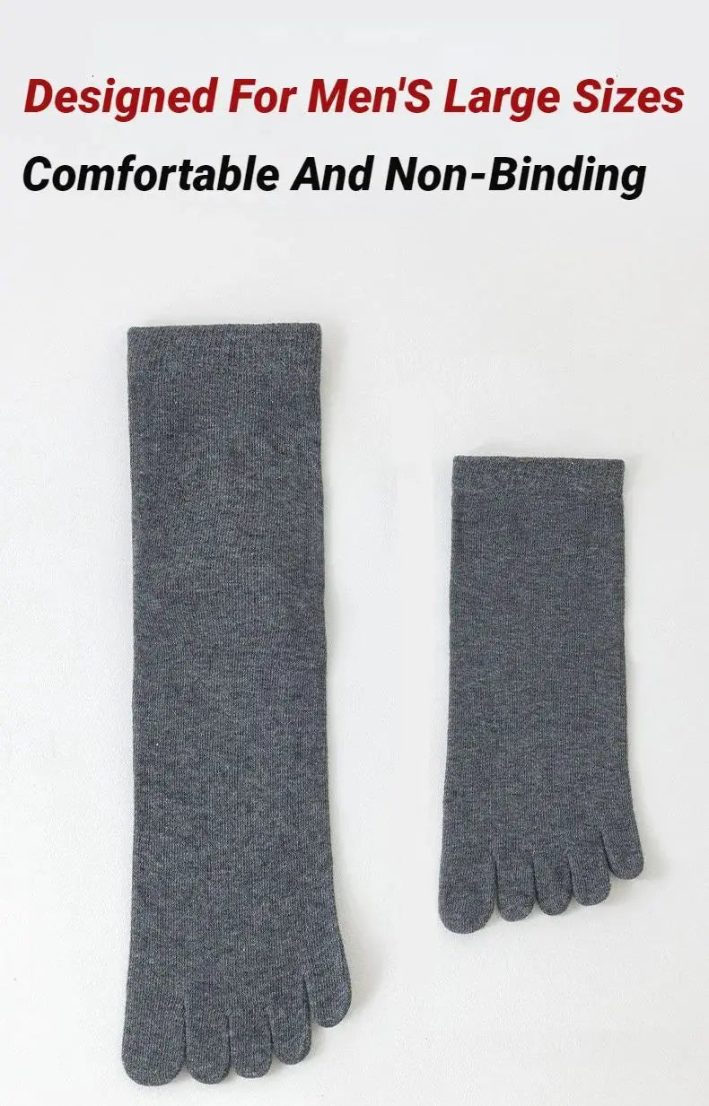 5Pairs Five Fingers Toe Socks Breathable Cotton Unisex Sports Running Sweat Absorbent Antibacterial Ankle Crew