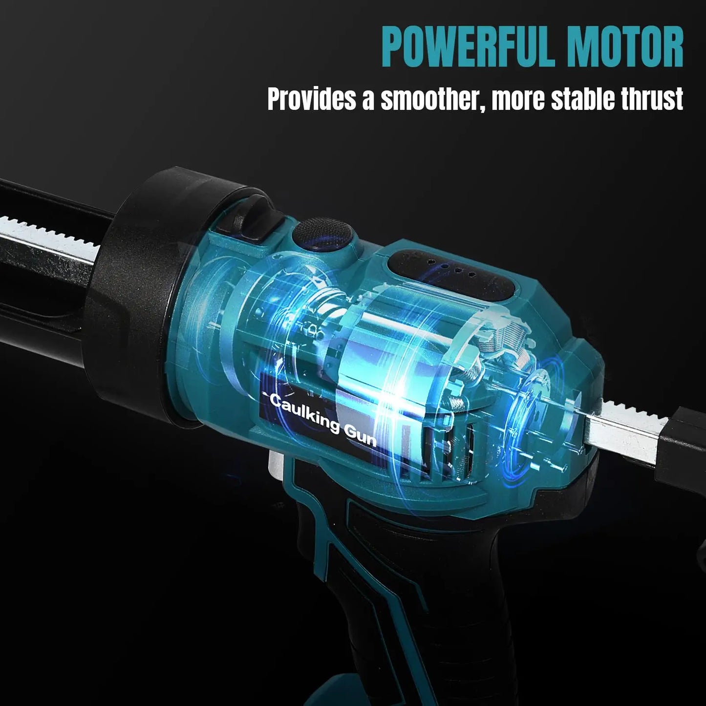 Electric Glue Gun Glass Glue Caulking Gun 4 Speeds Cordless Doors and Windows Electric Sewing Glue Tool for Makita 18V Battery