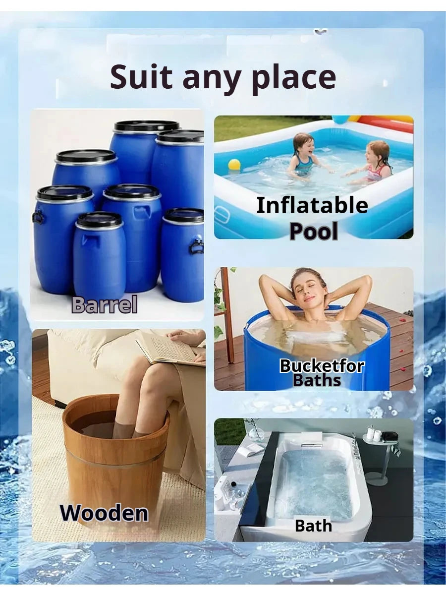 Pool Heater Water Heating Boiler Swimming Solar Bath Tub Immersion Portable Hot Fast Automatic Power Off Intelligent 2500W 220V