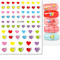 3d Nail Art Stickers Red Black White Love Hearts Stars Clouds French Full Tips Adhesive Nail Decals Slider For Manicure