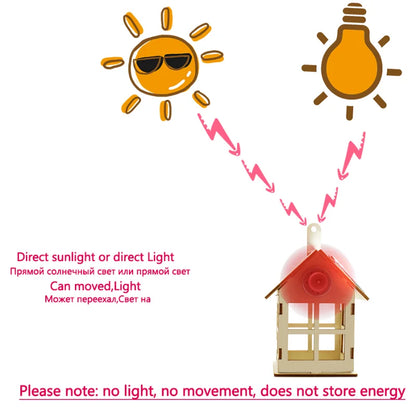 Solar Toy for Boy Windmill Science DIY Physics Educational Kit for Kid Model 2 in 1 Solar Power Technology Experiment Stem Gift