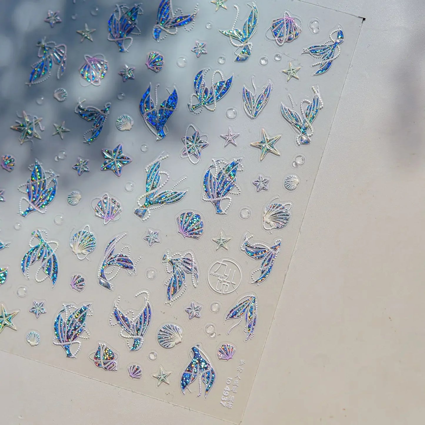 Colorful Water Bubble 5D Nail Art Stickers Goldfish Koi carp Dreamy Polarized Dreamlike Self Adhesive Delicate Manicure Decals